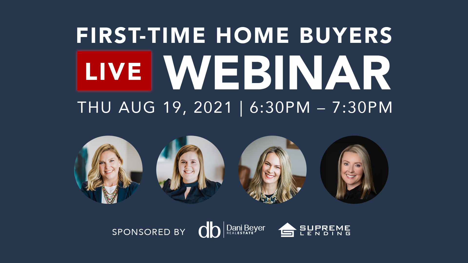 first time home buyer webinar background